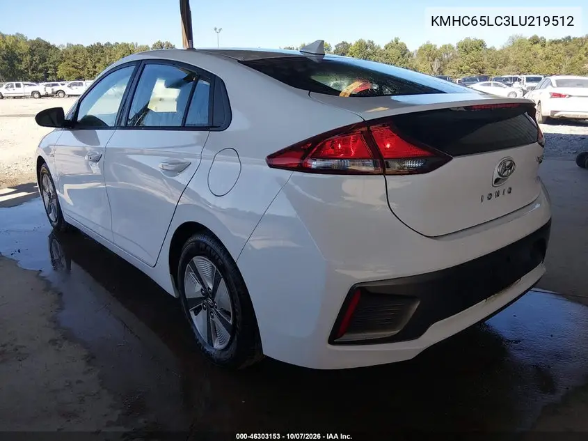 2020 HYUNDAI IONIQ VIN KMHC65LC3LU219512 — фото 3
