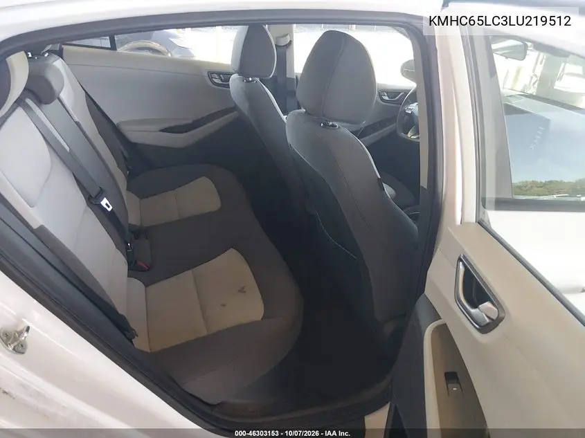 2020 HYUNDAI IONIQ VIN KMHC65LC3LU219512 — фото 8