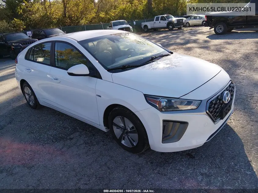 HYUNDAI IONIQ 2020, VIN KMHC65LC8LU220381