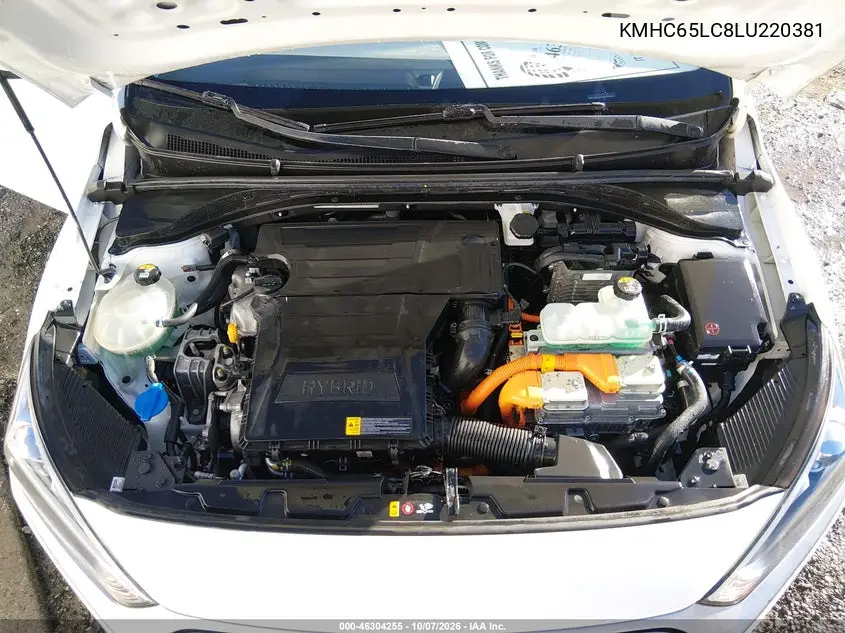 2020 HYUNDAI IONIQ VIN KMHC65LC8LU220381 — фото 10