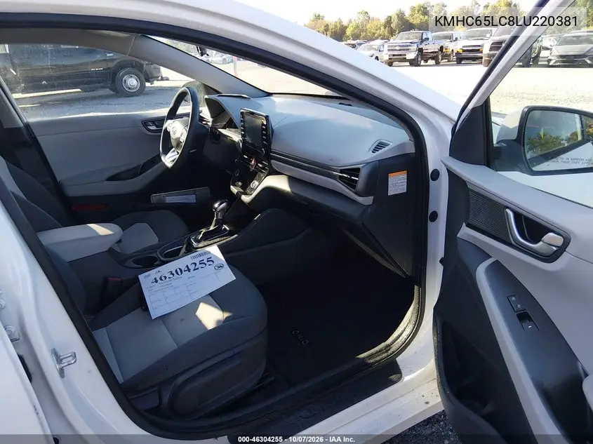 2020 HYUNDAI IONIQ VIN KMHC65LC8LU220381 — фото 5