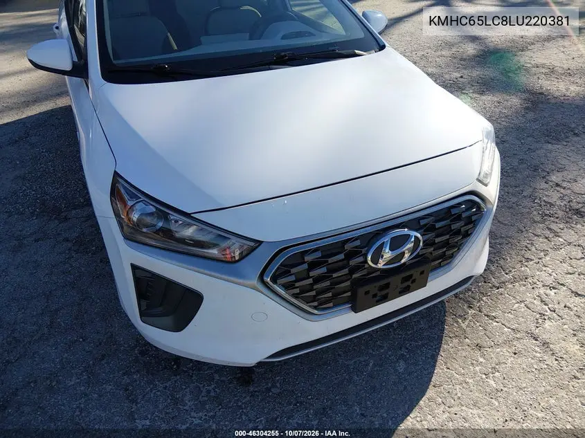 2020 HYUNDAI IONIQ VIN KMHC65LC8LU220381 — фото 6