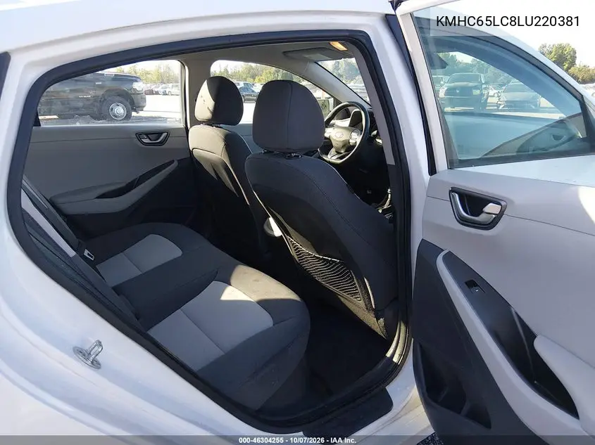2020 HYUNDAI IONIQ VIN KMHC65LC8LU220381 — фото 8
