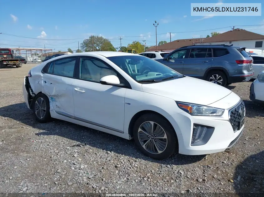 HYUNDAI IONIQ 2020, VIN KMHC65LDXLU231746