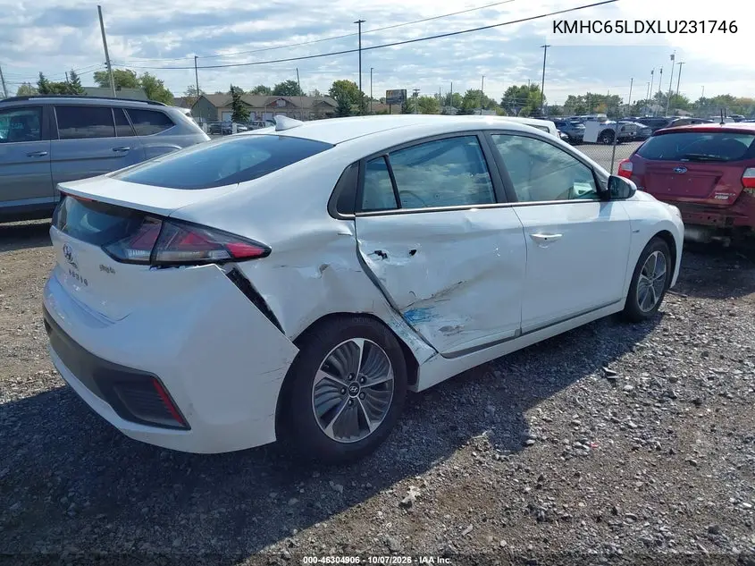 2020 HYUNDAI IONIQ VIN KMHC65LDXLU231746 — фото 4