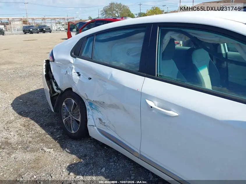 2020 HYUNDAI IONIQ VIN KMHC65LDXLU231746 — фото 6