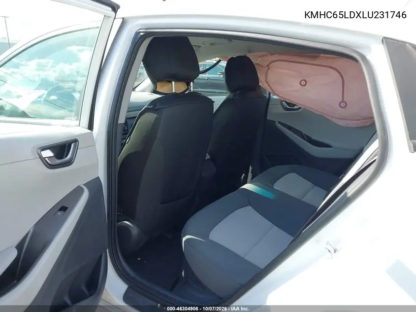2020 HYUNDAI IONIQ VIN KMHC65LDXLU231746 — фото 8