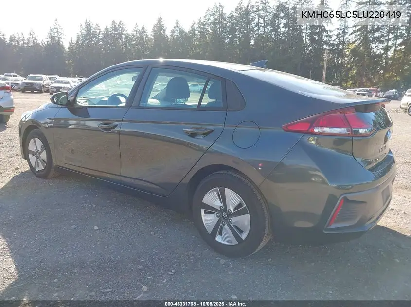 2020 HYUNDAI IONIQ VIN KMHC65LC5LU220449 — фото 3