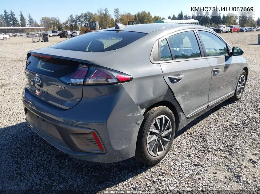 2020 HYUNDAI IONIQ VIN KMHC75LJ4LU067669 — фото 4