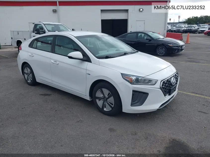 HYUNDAI IONIQ 2020, VIN KMHC65LC7LU233252