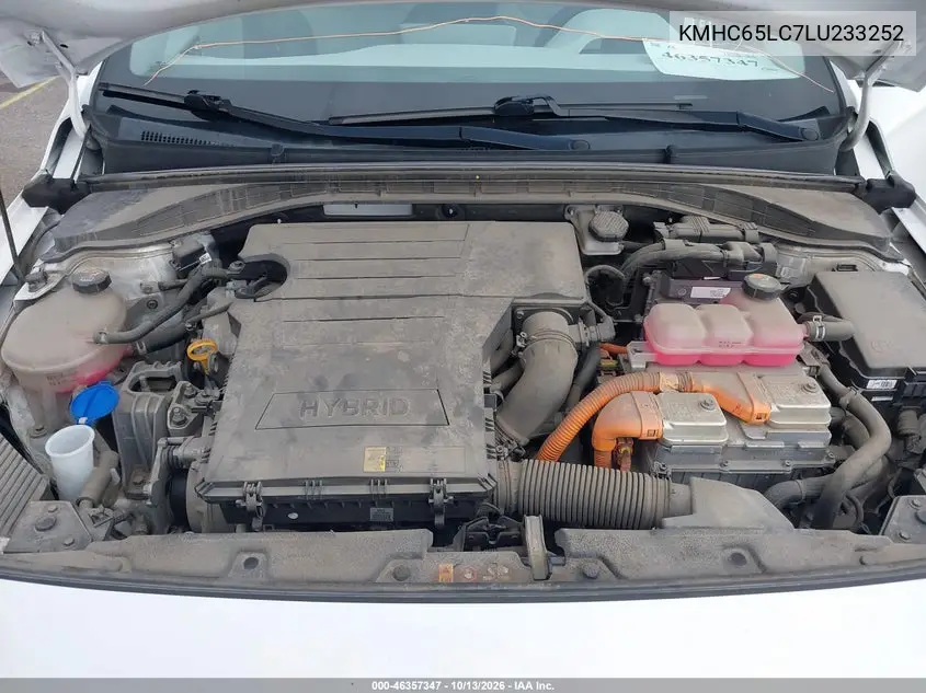 2020 HYUNDAI IONIQ VIN KMHC65LC7LU233252 — фото 10