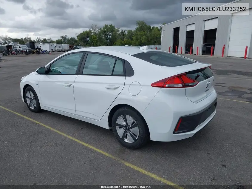 2020 HYUNDAI IONIQ VIN KMHC65LC7LU233252 — фото 3