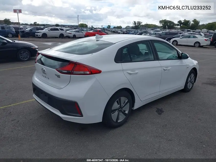 2020 HYUNDAI IONIQ VIN KMHC65LC7LU233252 — фото 4