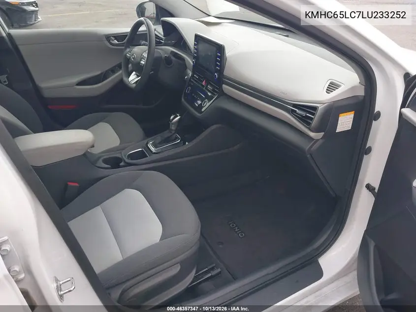 2020 HYUNDAI IONIQ VIN KMHC65LC7LU233252 — фото 5