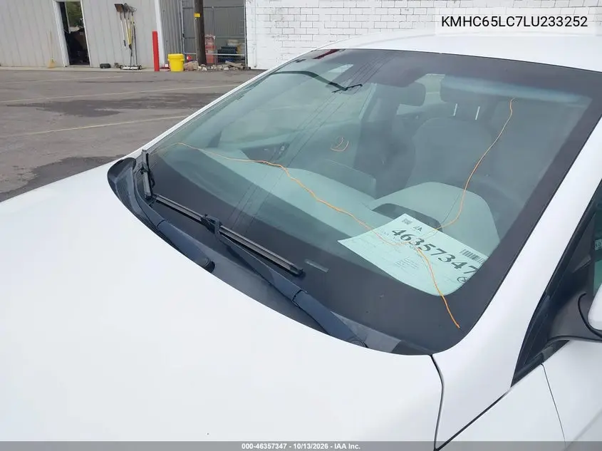 2020 HYUNDAI IONIQ VIN KMHC65LC7LU233252 — фото 6