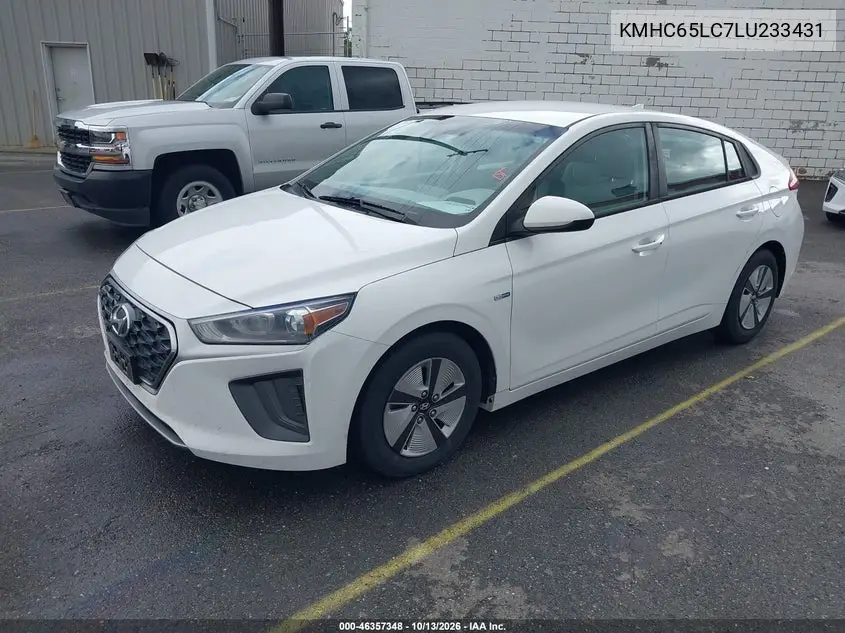 2020 HYUNDAI IONIQ VIN KMHC65LC7LU233431 — фото 2