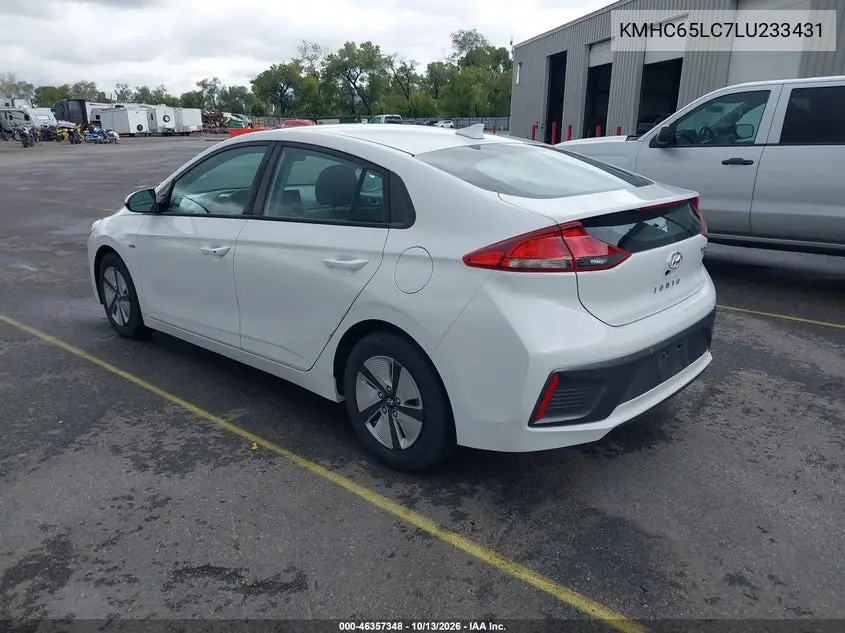 2020 HYUNDAI IONIQ VIN KMHC65LC7LU233431 — фото 3