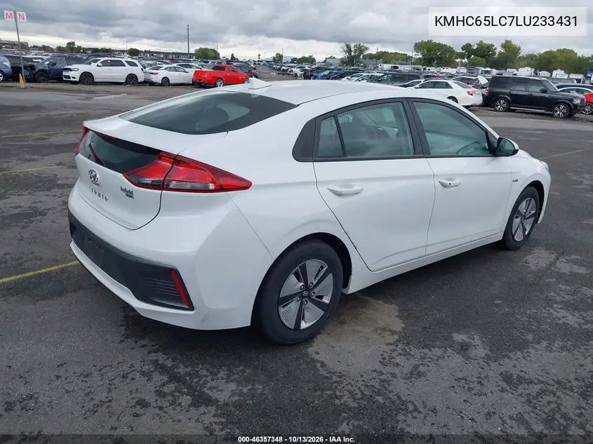 2020 HYUNDAI IONIQ VIN KMHC65LC7LU233431 — фото 4