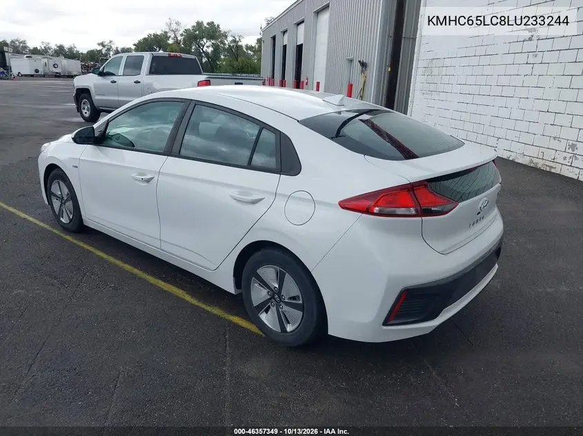 2020 HYUNDAI IONIQ VIN KMHC65LC8LU233244 — фото 3