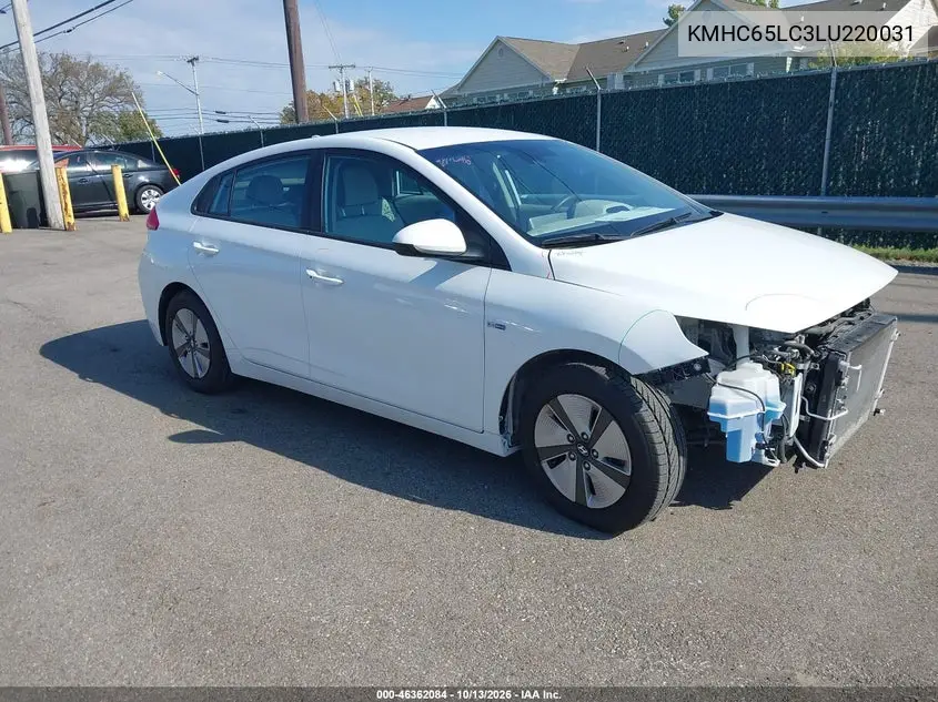 HYUNDAI IONIQ 2020, VIN KMHC65LC3LU220031