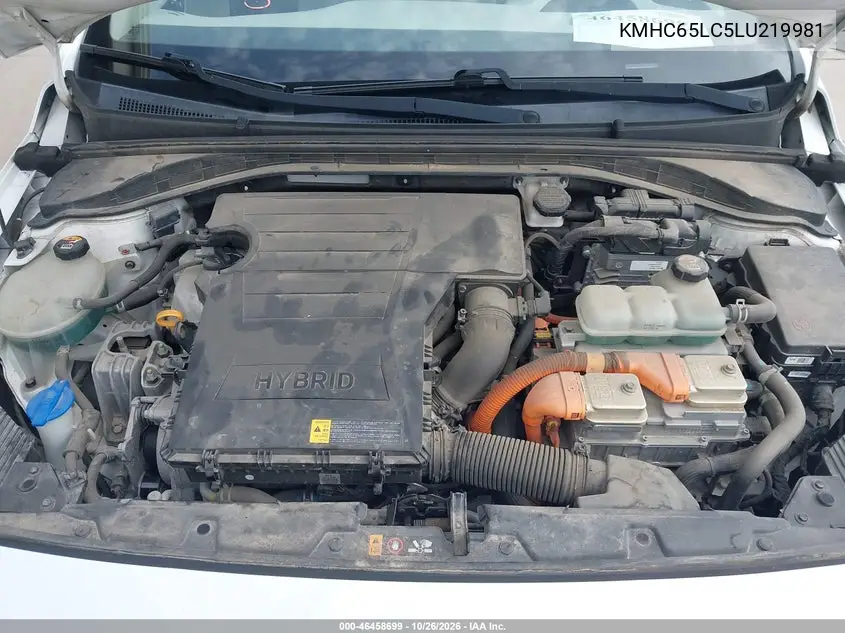 2020 HYUNDAI IONIQ VIN KMHC65LC5LU219981 — фото 10