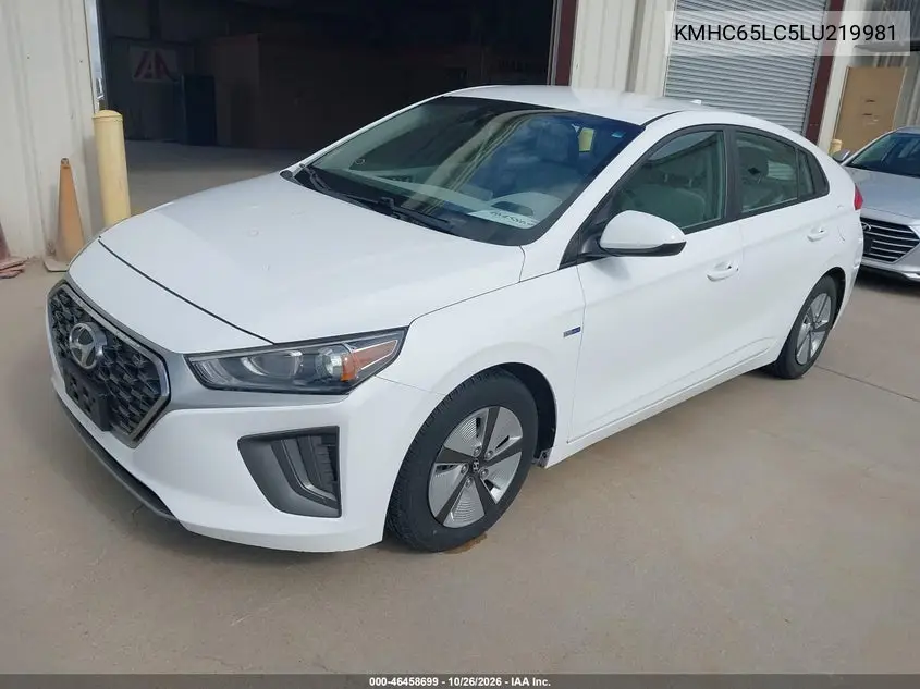2020 HYUNDAI IONIQ VIN KMHC65LC5LU219981 — фото 2