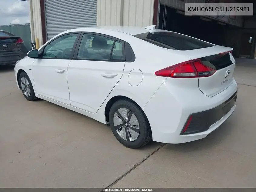 2020 HYUNDAI IONIQ VIN KMHC65LC5LU219981 — фото 3