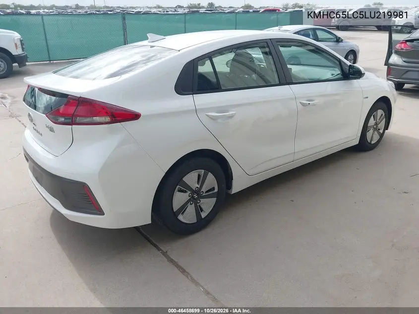 2020 HYUNDAI IONIQ VIN KMHC65LC5LU219981 — фото 4
