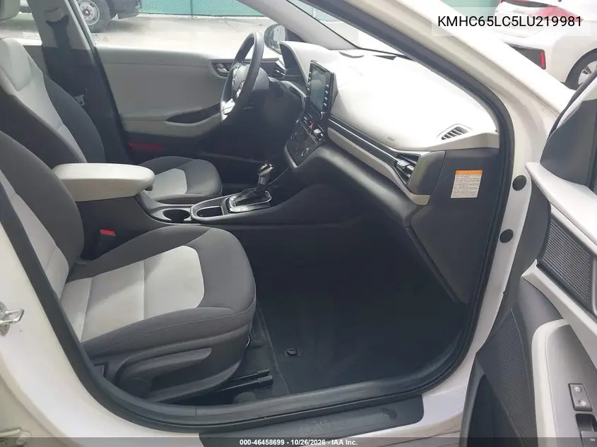 2020 HYUNDAI IONIQ VIN KMHC65LC5LU219981 — фото 5