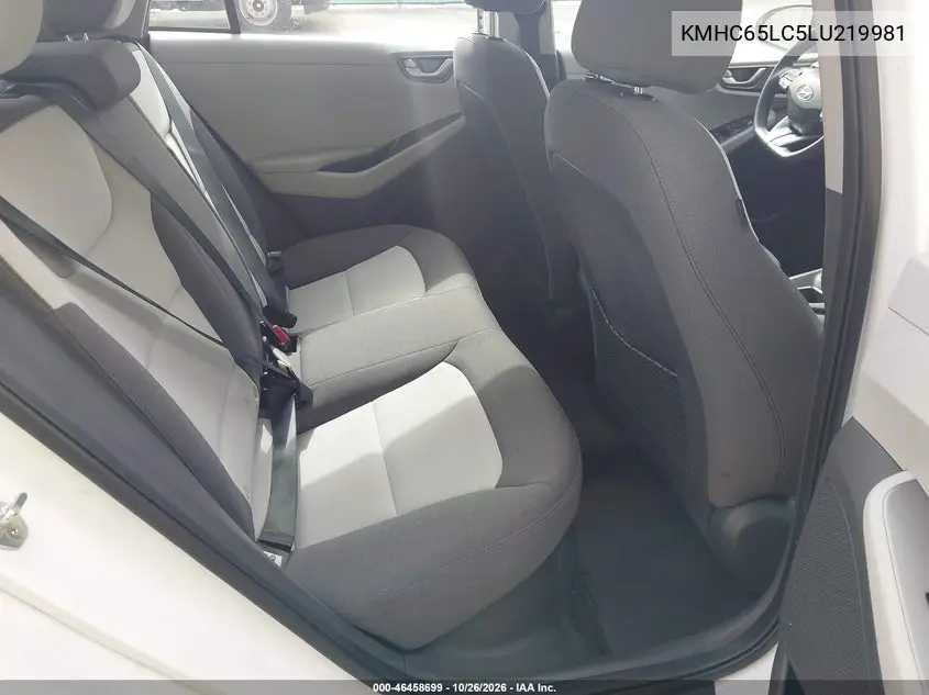 2020 HYUNDAI IONIQ VIN KMHC65LC5LU219981 — фото 8