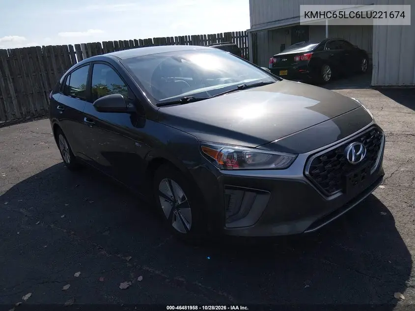 HYUNDAI IONIQ 2020, VIN KMHC65LC6LU221674