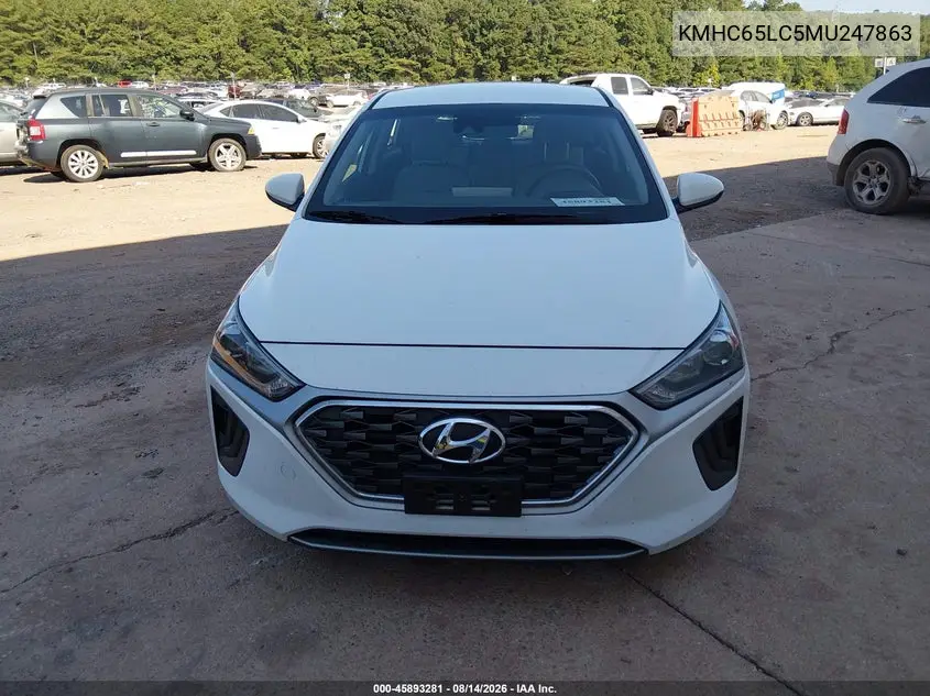 2021 HYUNDAI IONIQ VIN KMHC65LC5MU247863 — фото 12