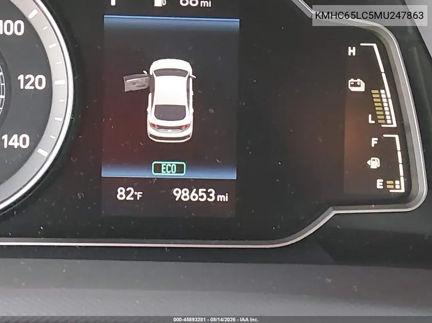 2021 HYUNDAI IONIQ VIN KMHC65LC5MU247863 — фото 15