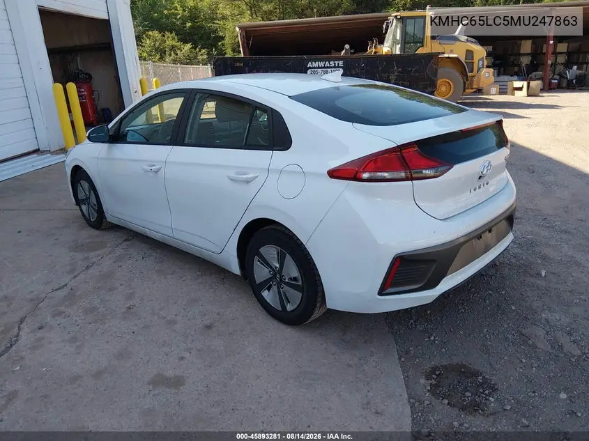 2021 HYUNDAI IONIQ VIN KMHC65LC5MU247863 — фото 3