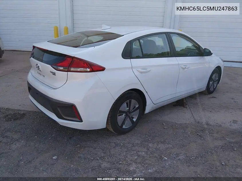 2021 HYUNDAI IONIQ VIN KMHC65LC5MU247863 — фото 4