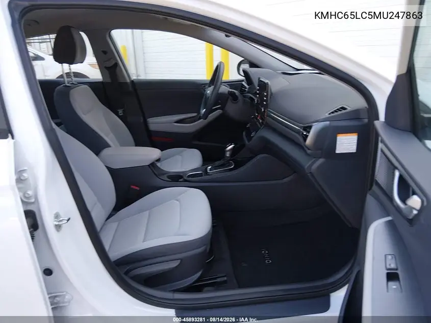 2021 HYUNDAI IONIQ VIN KMHC65LC5MU247863 — фото 5