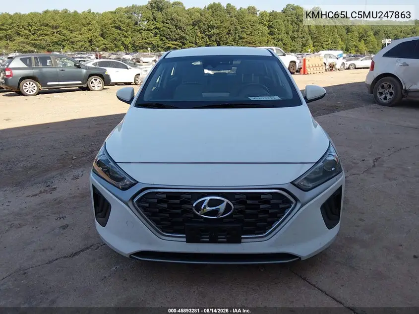 2021 HYUNDAI IONIQ VIN KMHC65LC5MU247863 — фото 6