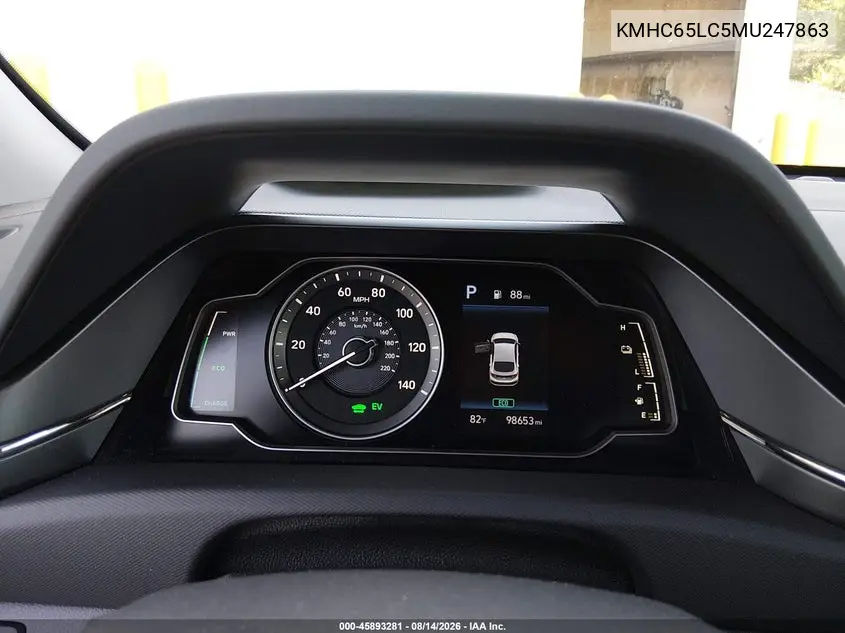 2021 HYUNDAI IONIQ VIN KMHC65LC5MU247863 — фото 7
