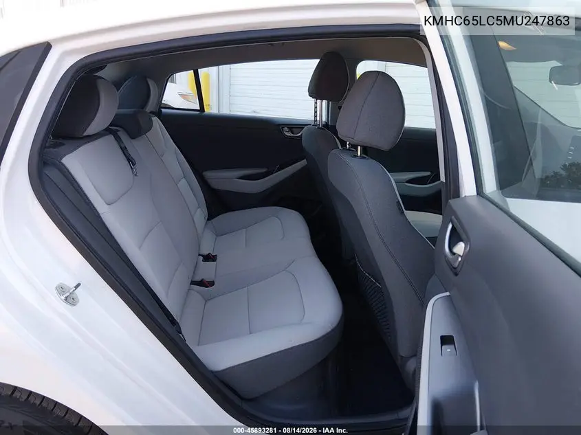 2021 HYUNDAI IONIQ VIN KMHC65LC5MU247863 — фото 8