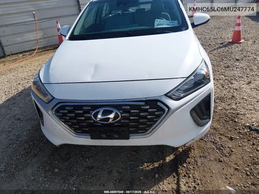 2021 HYUNDAI IONIQ VIN KMHC65LC6MU247774 — фото 15