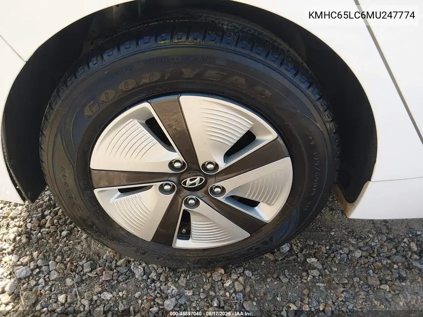 2021 HYUNDAI IONIQ VIN KMHC65LC6MU247774 — фото 5