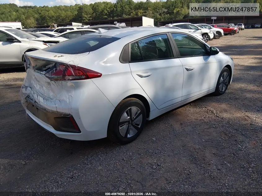 2021 HYUNDAI IONIQ VIN KMHC65LCXMU247857 — фото 4