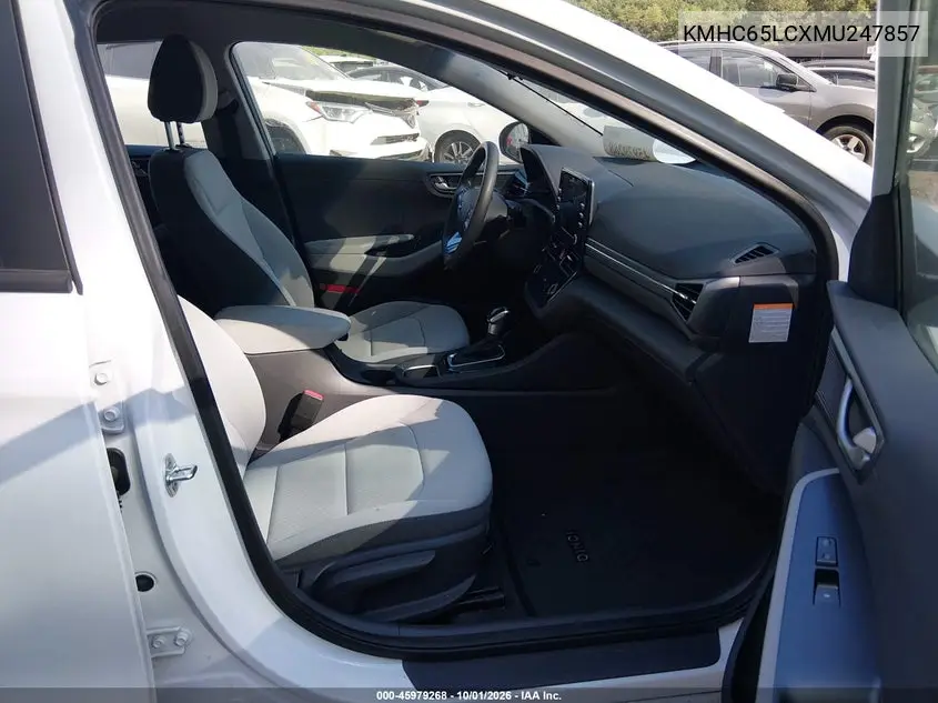 2021 HYUNDAI IONIQ VIN KMHC65LCXMU247857 — фото 5