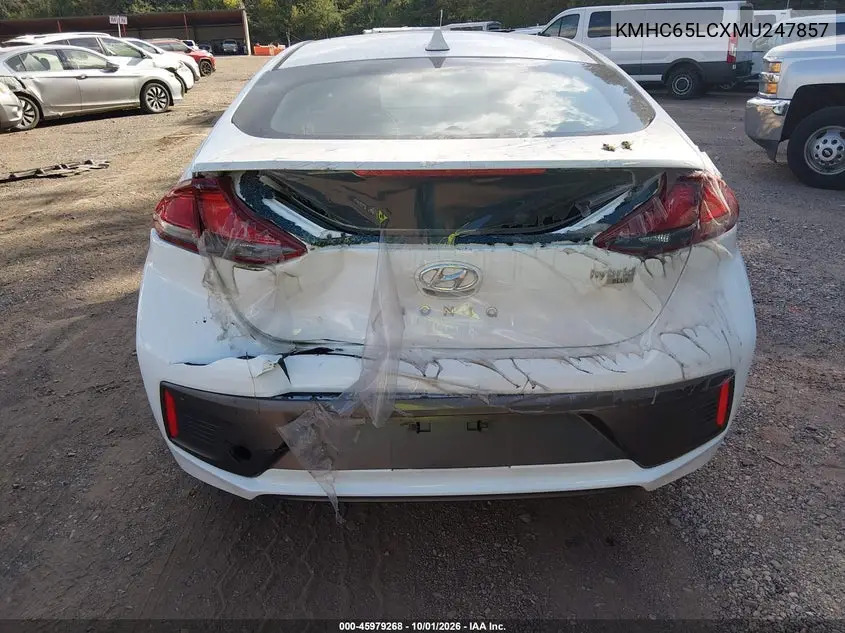 2021 HYUNDAI IONIQ VIN KMHC65LCXMU247857 — фото 6