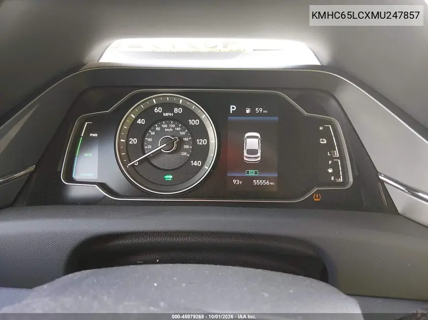 2021 HYUNDAI IONIQ VIN KMHC65LCXMU247857 — фото 7