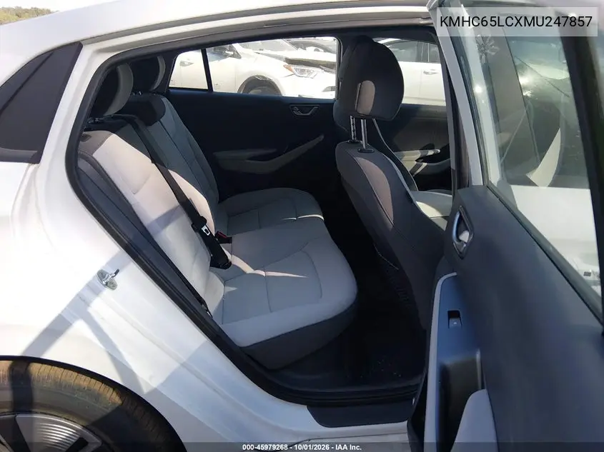 2021 HYUNDAI IONIQ VIN KMHC65LCXMU247857 — фото 8