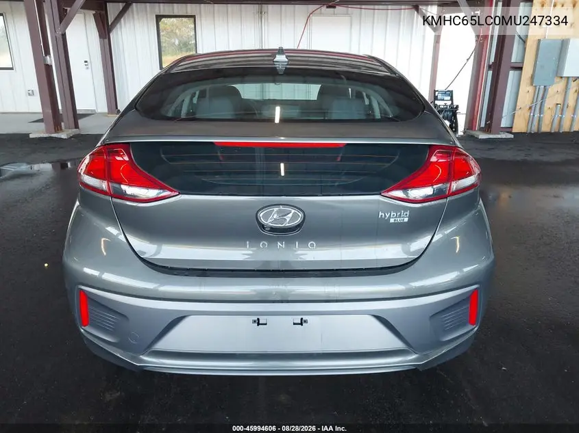 2021 HYUNDAI IONIQ VIN KMHC65LC0MU247334 — фото 21