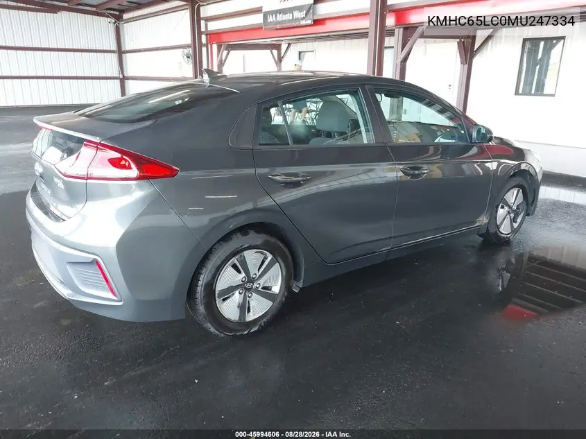 2021 HYUNDAI IONIQ VIN KMHC65LC0MU247334 — фото 4