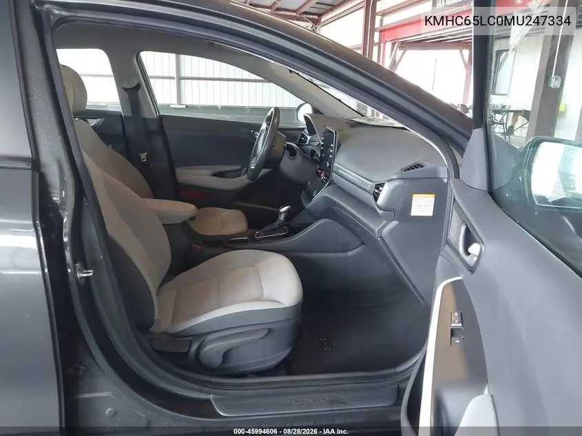 2021 HYUNDAI IONIQ VIN KMHC65LC0MU247334 — фото 5
