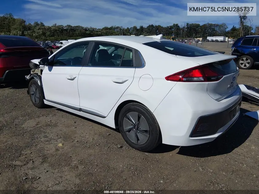 2022 HYUNDAI IONIQ VIN KMHC75LC5NU285737 — фото 3